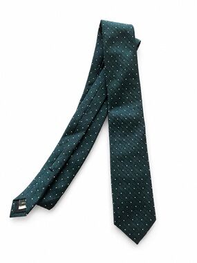 Bonobos Men's 100% Silk Neck Tie Teal Cream Purple Polka Dot